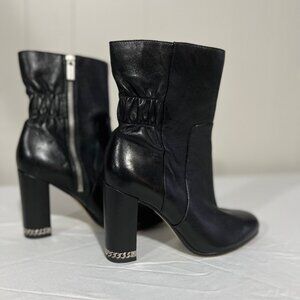 Authentic Michael Kors "Dolores" Black Leather Bootie Size 6